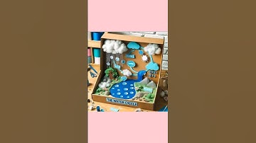 Water cycle project ideas l How to make water cycle project l #watercycle #project #scienceproject