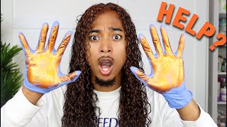 First Time Dyeing My Curly Hair... SHOCKING Results