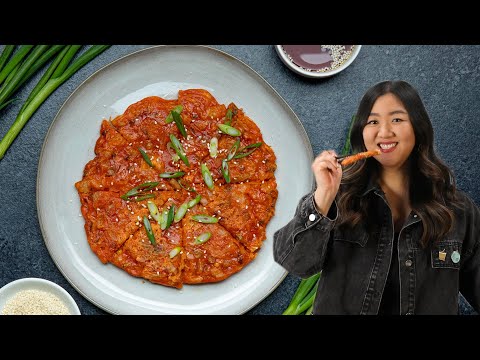 Kimchi Pancake in 15 Minutes or Less as made by Jasmine Pak  Presented by BuzzFeed amp GEICO