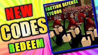 Faction Defense Tycoon codes (September 2023)