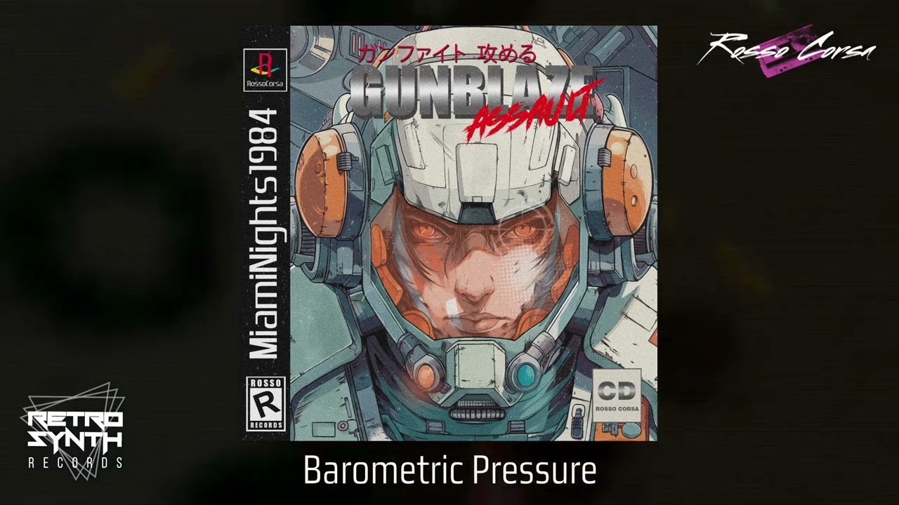 Miami Nights 1984 - Barometric Pressure - Gunblaze Assault - RetroSynth Records - Rosso Corsa