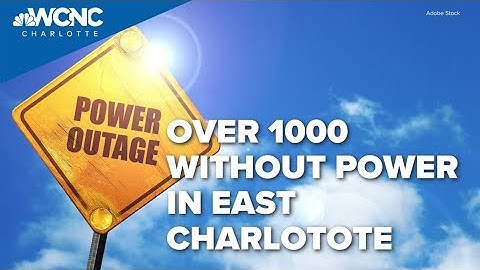 Over 1000 remain without power due to tree damage in east Charlotte
