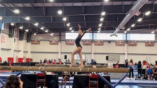 Flames Gymnastics Level 7 beam routine 2024