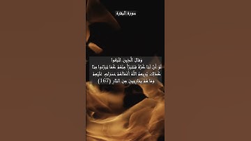 سورة البقرة الآية 166 و 167