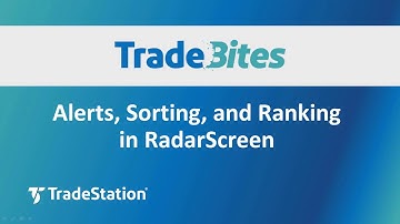 Alerts Sorting and Ranking in RadarScreen