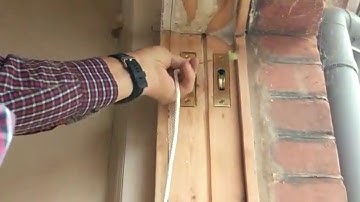 Sash window repairs Quick tip 3  How to rope up a sash window