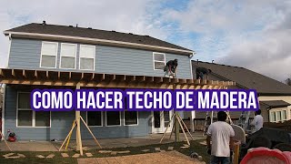 COMO HACER TECHO DE MADERA PRIMERA PARTE