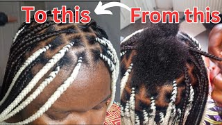 HOW TO: MAKE KNOTLESS BOX BRAIDS •|• NEAT AND PERFECT GRIP •|• BEGINNER FRIENDLY •|• SHORT HAIR