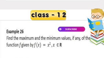 Find the maximum and the minimum values, if any, of the function f given by f(x) = x^2, x ∈ R