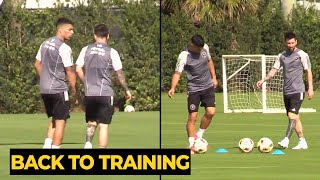 Messi spotted back to full training ahead Nashville match | Football News Today