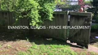 Shadowbox Fence Installation.