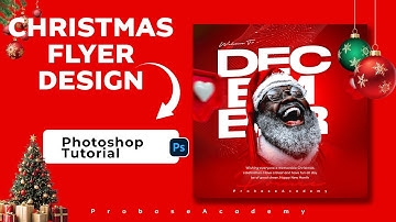 Christmas Social Media Post Design in Photoshop | Photoshop 2025 Social Media Designs Tutorial