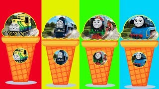 Baby Learn, Thomas And Friends, Funny Ice Cream Wrong Head Finger Family Nursery Baby Toy Train Kids