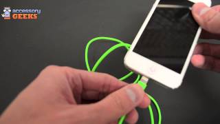 Verizon Braided Lightning Charge and Sync Cable for Apple iPhone 7, 6, 5, iPad Air, iPad Pro – Gold Green Charge n' Sync Lightening Cable Product Review