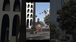 Когда первый раз в жизни надела каблуки) #gameshorts #gtav #приколыизигр #юмор #игры #гта5 #гта