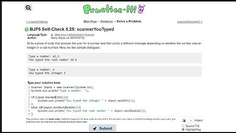 Java Practice It || 5.25 scannerYouTyped || Scanner, input, if/ else statement