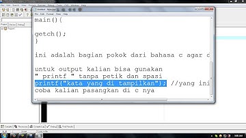 Input Output bahasa C