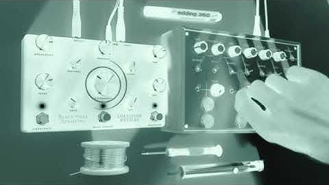 Neutral Labs Elmyra drone synthesizer through Collision Devices Black Hole Symmetry