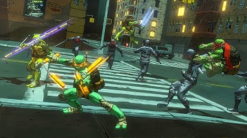 Teenage Mutant Ninja Turtles Mutanst In Manhattan Gameplay PC Part 1 - Bebop