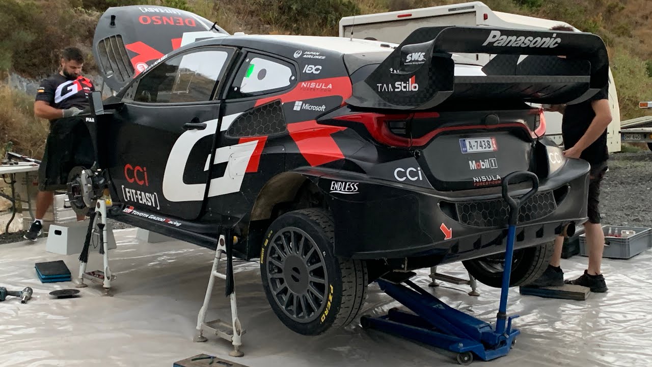 Test day 2024 E.Evans/S.Martin Toyota Yaris Rally1 Hankook WRC 2025