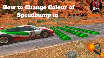 How to Change a Colour of SpeedBump in BeamNG.Drive ?? | HINDI | Tutorial #12 | 2021