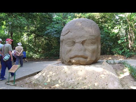 Amazing Ancient Olmec Stone Sculptures At La Venta Park In Mexico