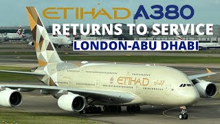 Etihad Airbus A380 ✈️| London 🇬🇧to Abu Dhabi 🇦🇪| Etihad Economy class | Full Flight Report