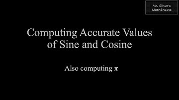 Sine and Cosine part 1