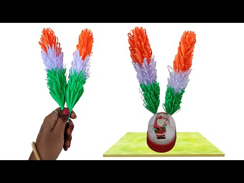 "Celebrate Independence Day and Republic Day with a Tri-Colour Flower Arrangement Tutorial"