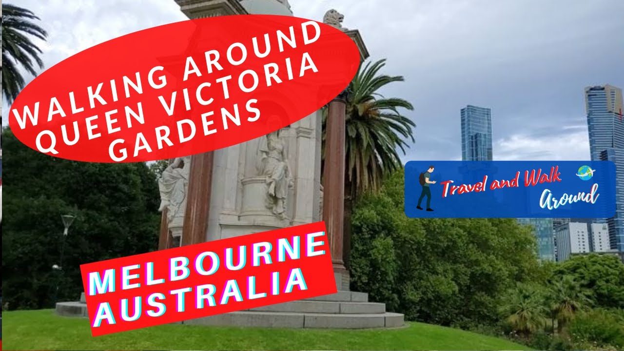 Walking around Queen Victoria Gardens Melbourne Australia 4K