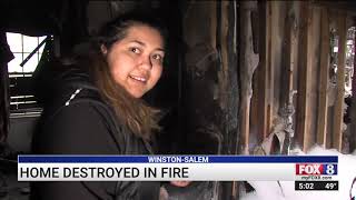 Family escapes burning home in Winston-Salem neighborhood