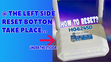 HOW TO RESET GLOBE AT HOME ROUTER (HG6245D) | EASY GUIDE