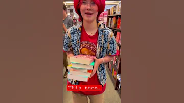 Book shopping with my teen