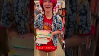 Book shopping with my teen