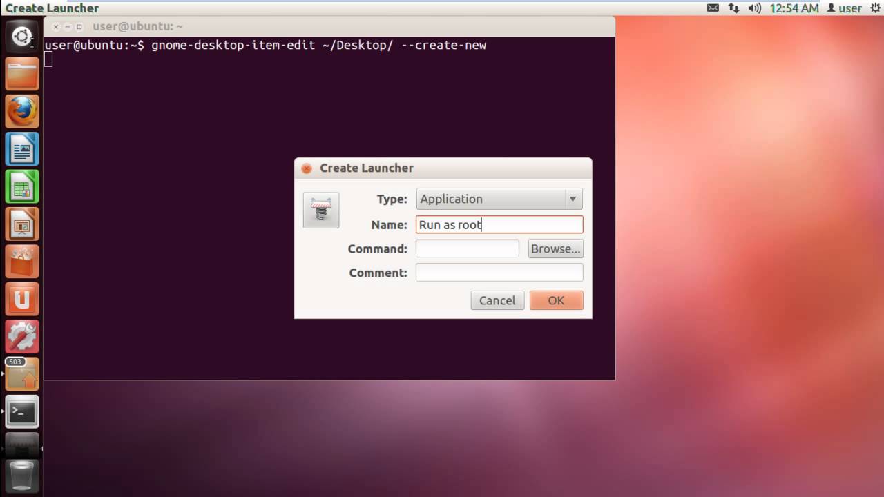 Run application as root linux