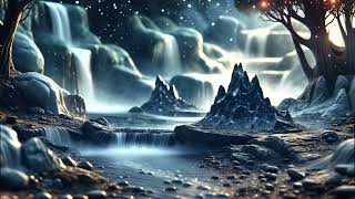 Relaxing Sound Moonlight Cascades 🌙 | Enchanted Waterfalls for Focus & Relaxation