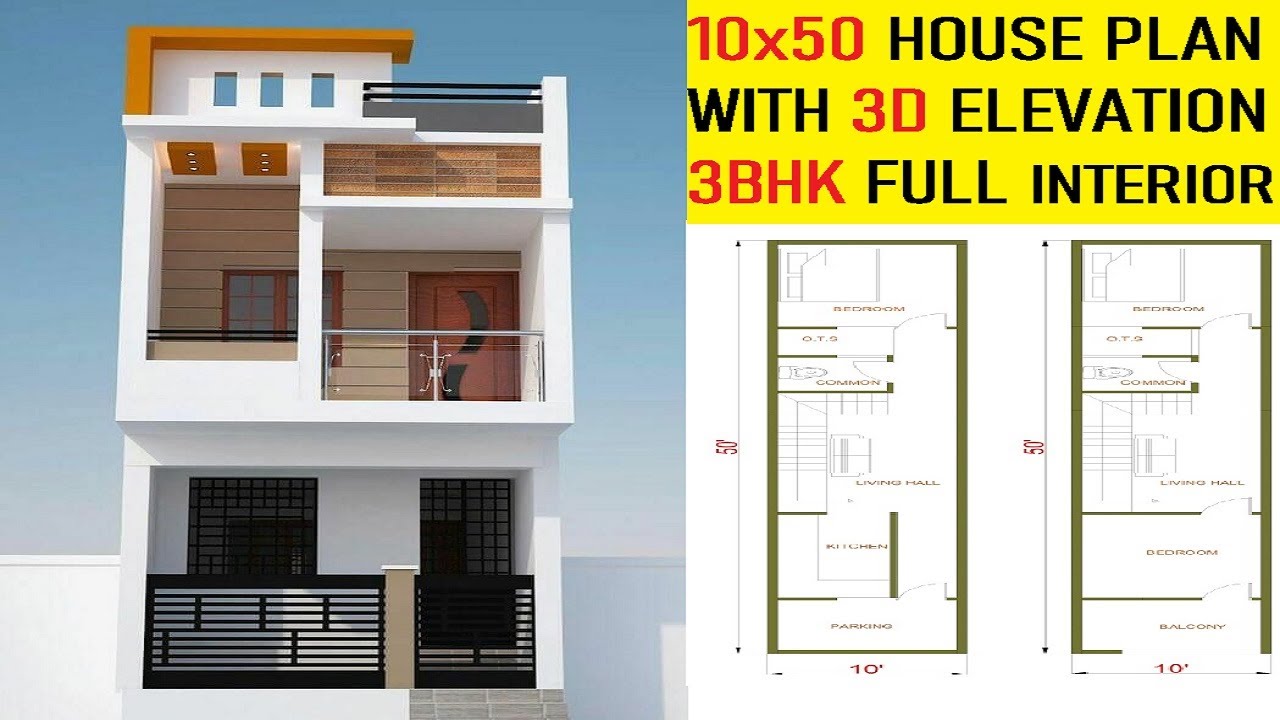 12x50 House Plan With Car Parking And Elevation 12 X 50 House Map 12 50 Plan With Hd Interior Video Youtube