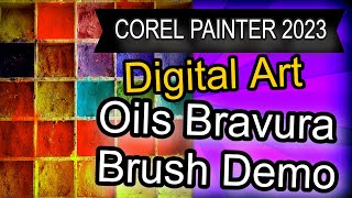 Corel Painter 2023 Oils Bravura | Brush Demo screenshot 1