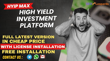 [Full Latest Version] HYIP MAX - high yield investment platform (In Cheap Price)