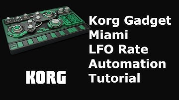 Korg Gadget Miami LFO Tutorial and Demo! Classic wobble sounds in iOS!