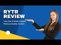 Rytr Review - A Low Cost AI Writer That Generates Top Quality Outputs