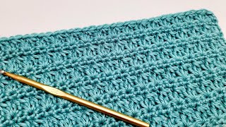 How To Crochet An EASY Stitch - Great For Crochet Blankets and Scarfs