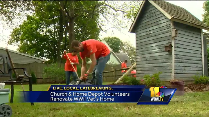 Video: Volunteers help renovate World War II veteran's home