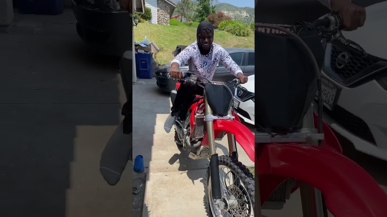 Honda crf 450 Kick start BareFoot