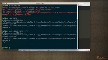 Getting Started With Julia : Using Modules | packtpub.com