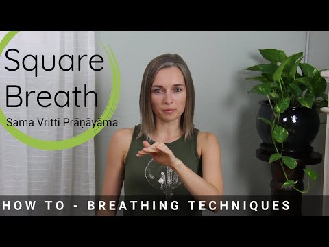 Square Breath Sama Vritti Pranayama Breathing Techniques Yoga