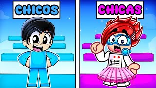 LUKY es UNA CHICA y KARIM es UN CHICO | Boys vs Girls Obby | Luky