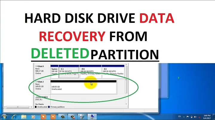 Recover deleted partition with data (recover data from merged or deleted or formatted partition)