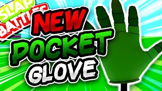 New POCKET Glove? (IT HAS A FREE RADIO) - Slap Battles Roblox