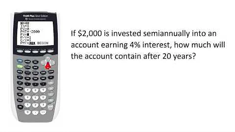 Finding the Future Value of an Annuity on a TI 83 84 HD